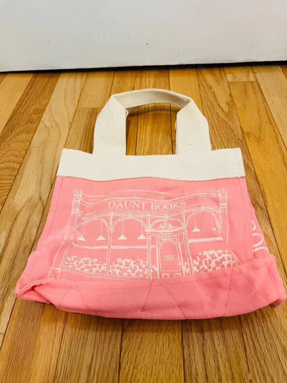 Daunt books London canvas tote bag PINK VERY RARE